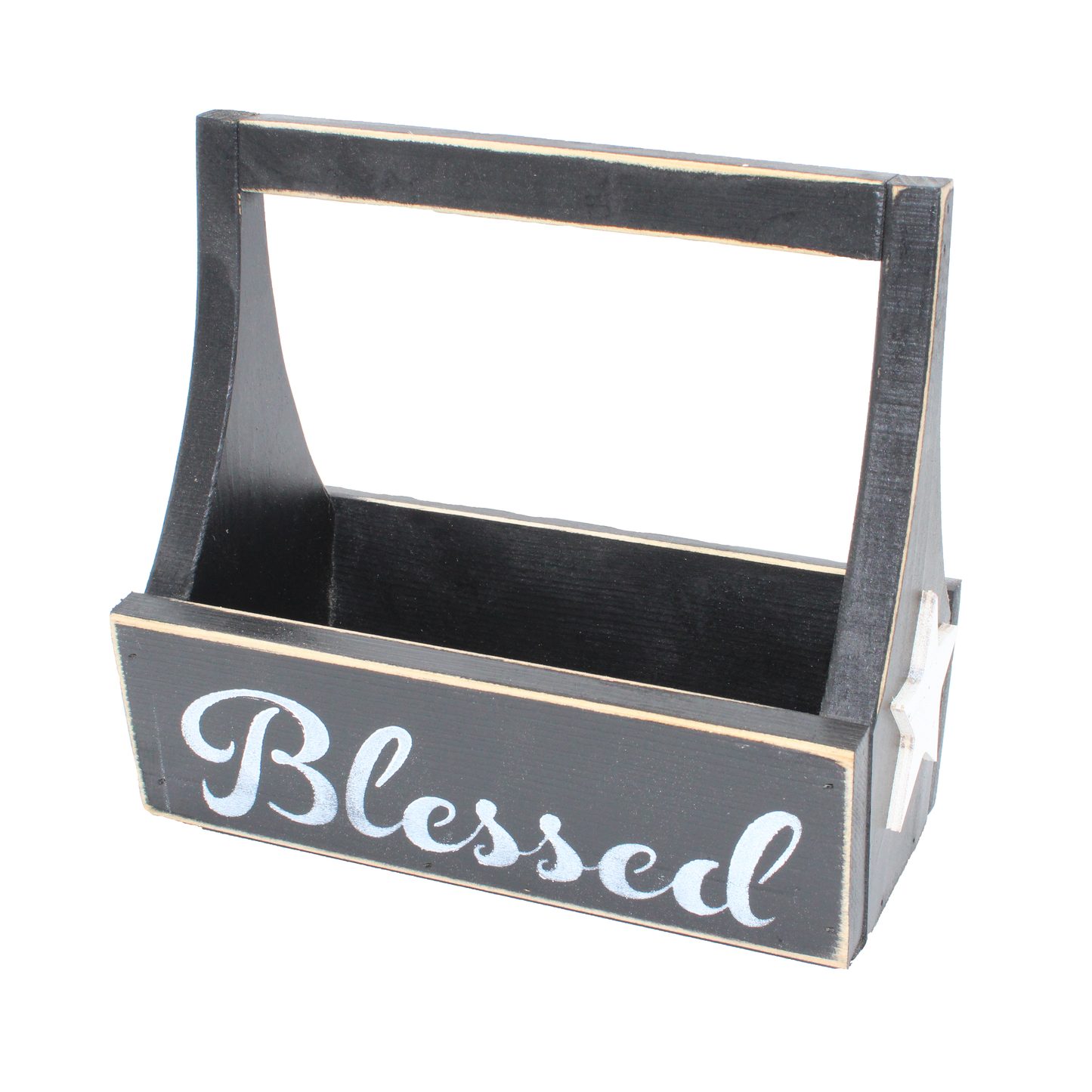 Decorative Wood Tote Set of Two