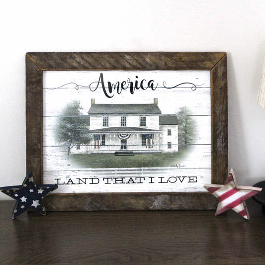 American House "Land That I Love" Framed Artwork