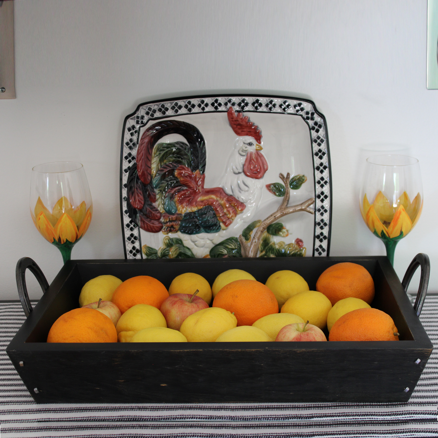 Tray with Horseshoe Handles