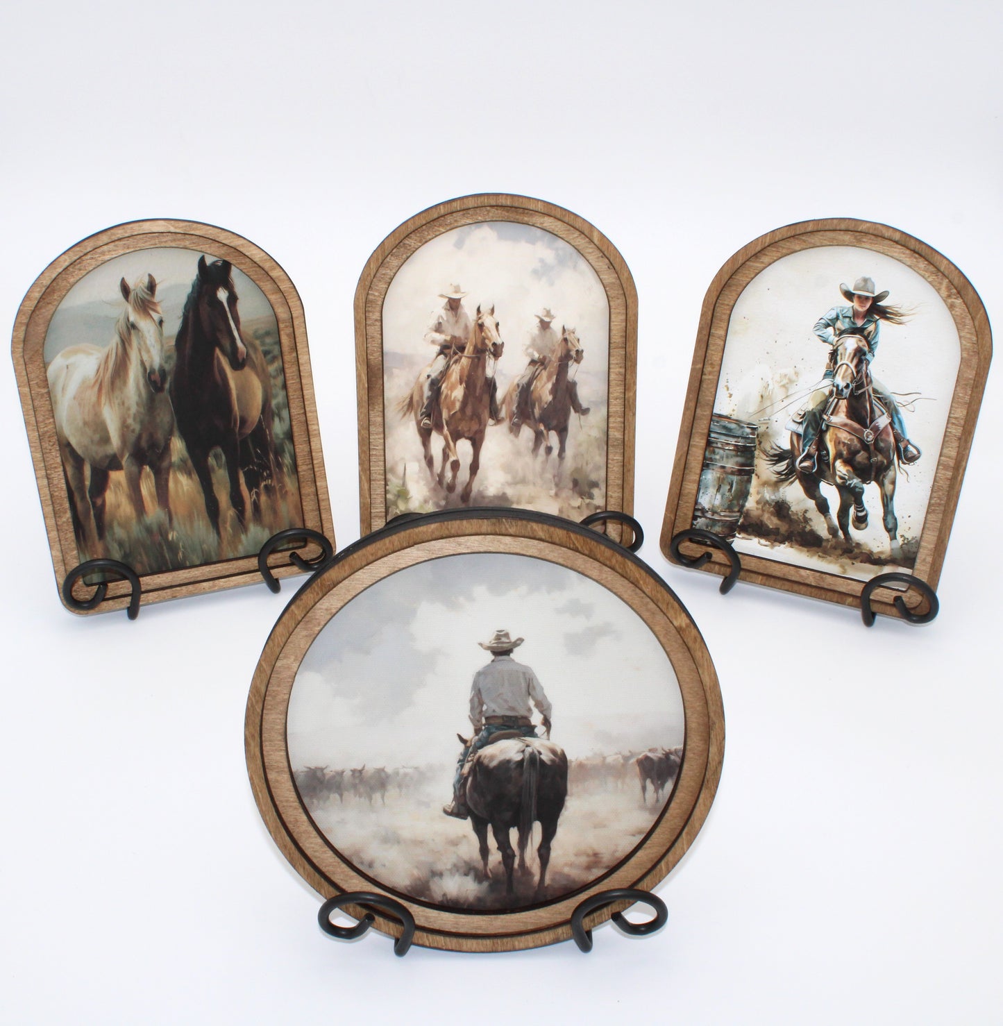 Cattle Drive Artwork 8" Round