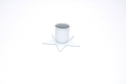 Iron Taper Candle Holder Star Base set of 2