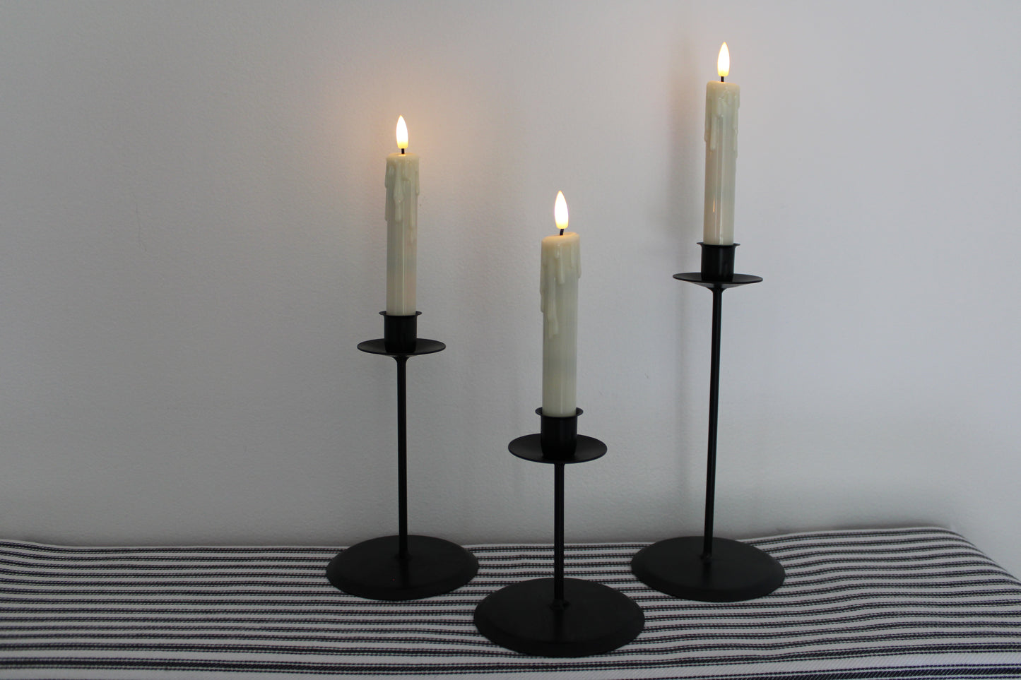 Iron Taper Candle Holder Set of 3