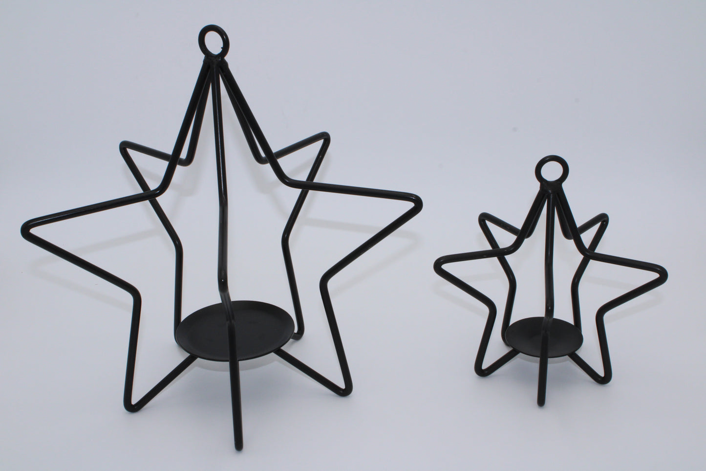 Iron 3D Star Tea Light Candle Holder