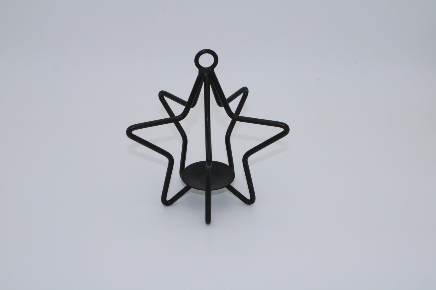 Iron 3D Star Tea Light Candle Holder