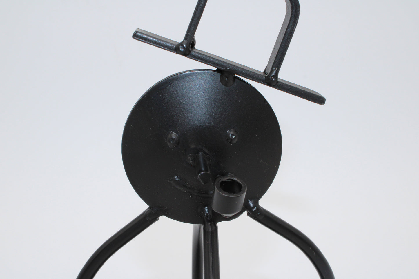 Iron 3D Snowman Tea Light Candle Holder