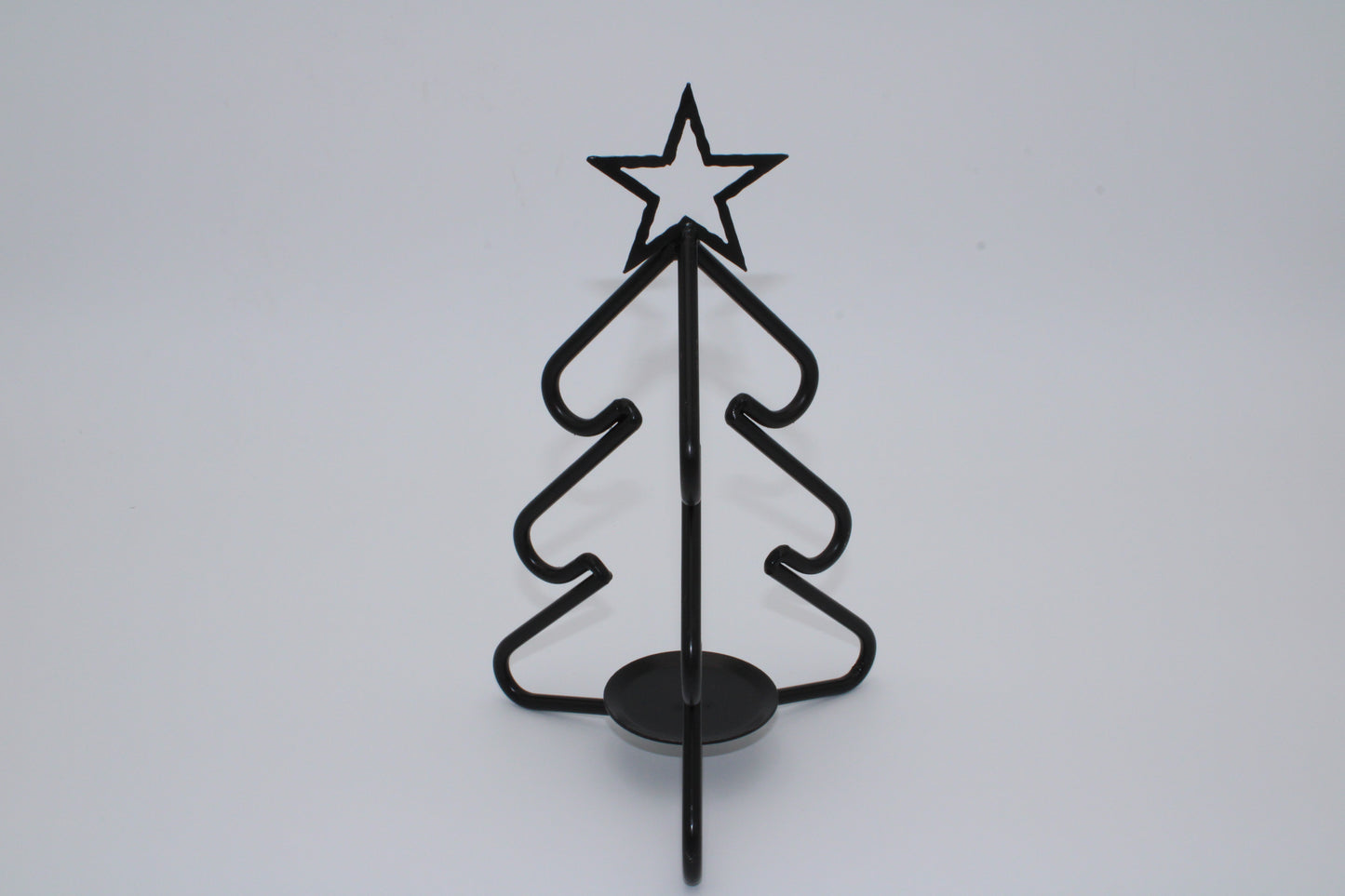 Iron 3D Christmas Tree Tea Light Candle Holder