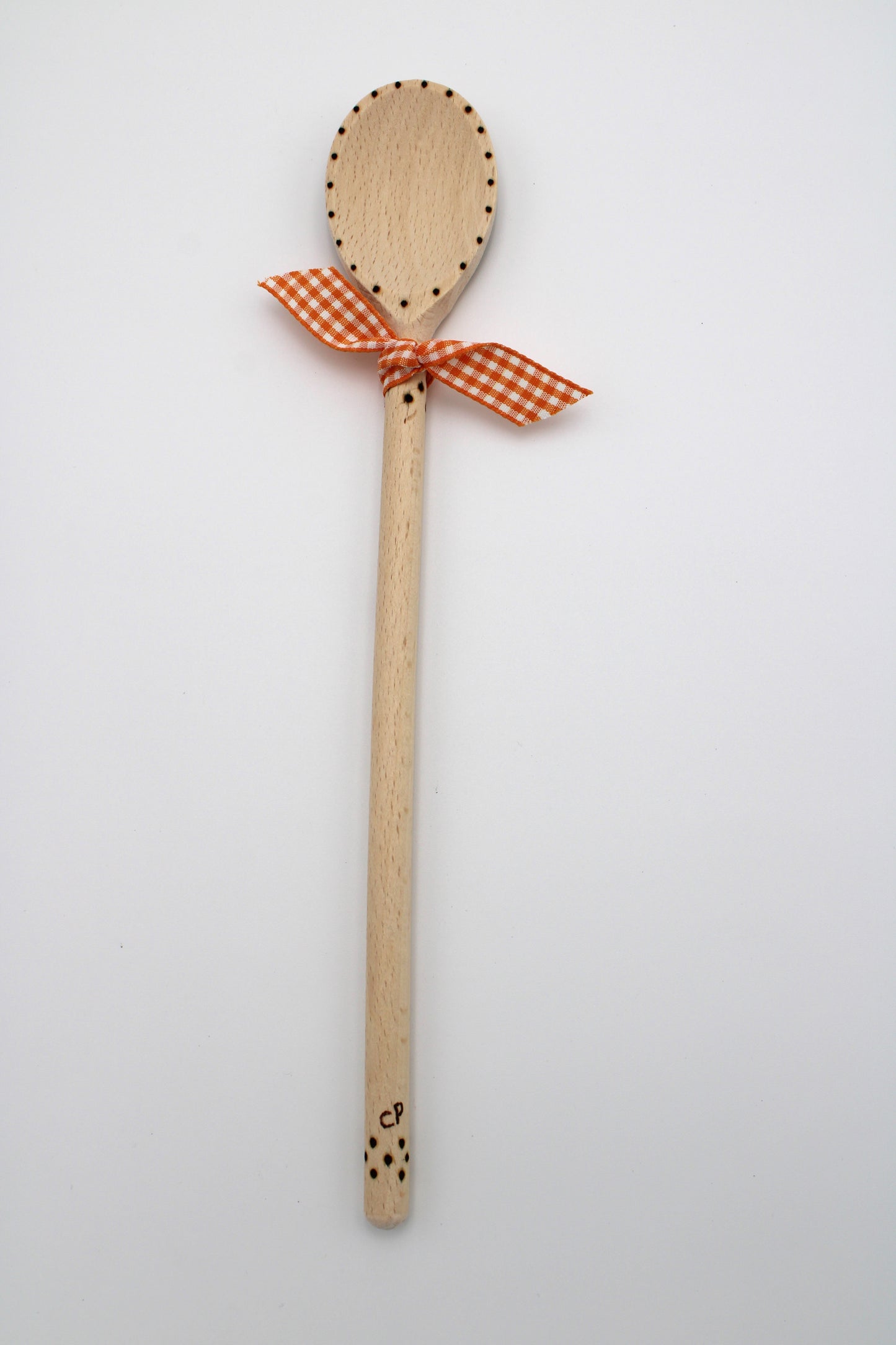 Wood Burned Pumpkin Wood Spoon