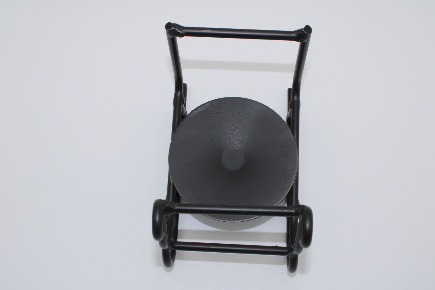 Iron Sled Pillar Candle Holder