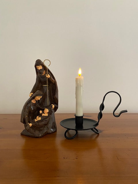 Iron Raised Taper Candle Holder