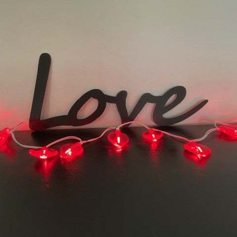 Love Metal Word Cut-Out