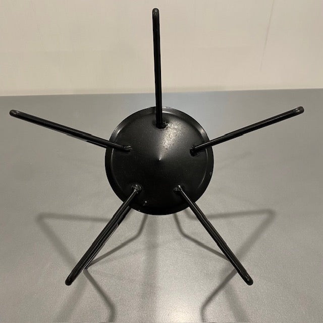 Iron 3D Star Pillar Candleholder 16"