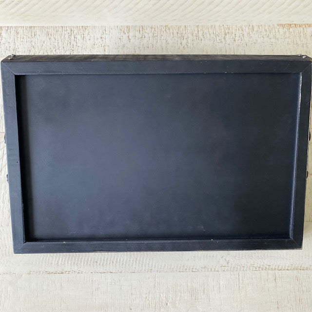 Wood Tray with Horseshoe Handles