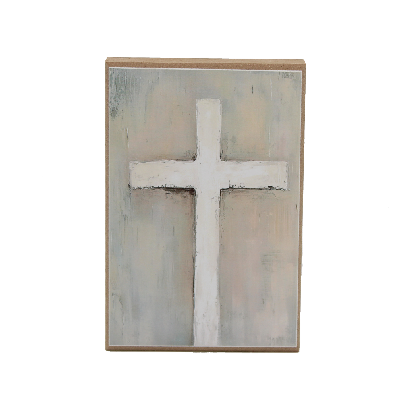 Shelf Sitter "Cross" Wood Block Print