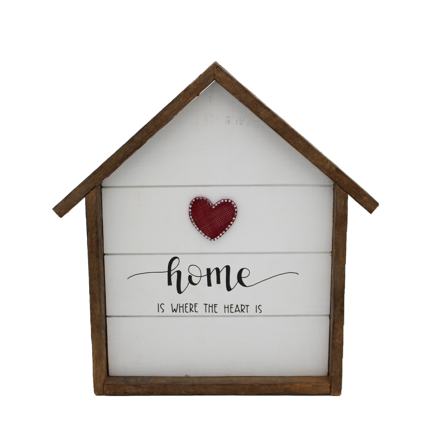 House Shaped Decor Sign Framed