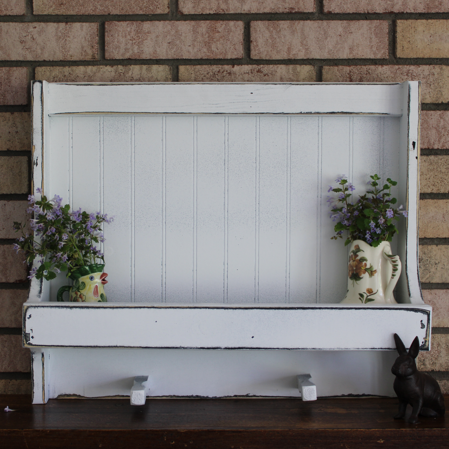 Two Peg Shelf Rack Wall Accent