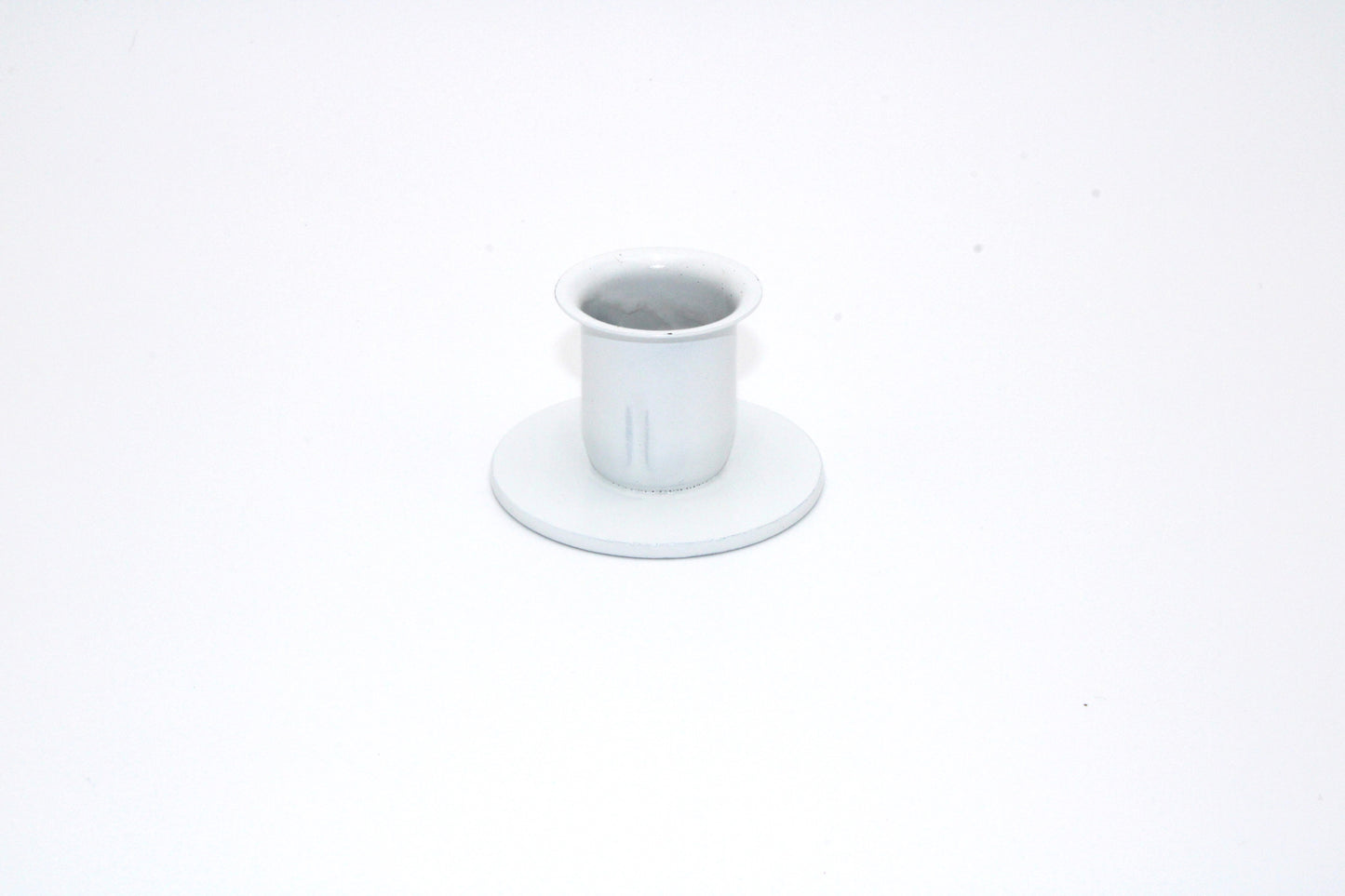 Iron Taper Candle Holder Round Base set of 2