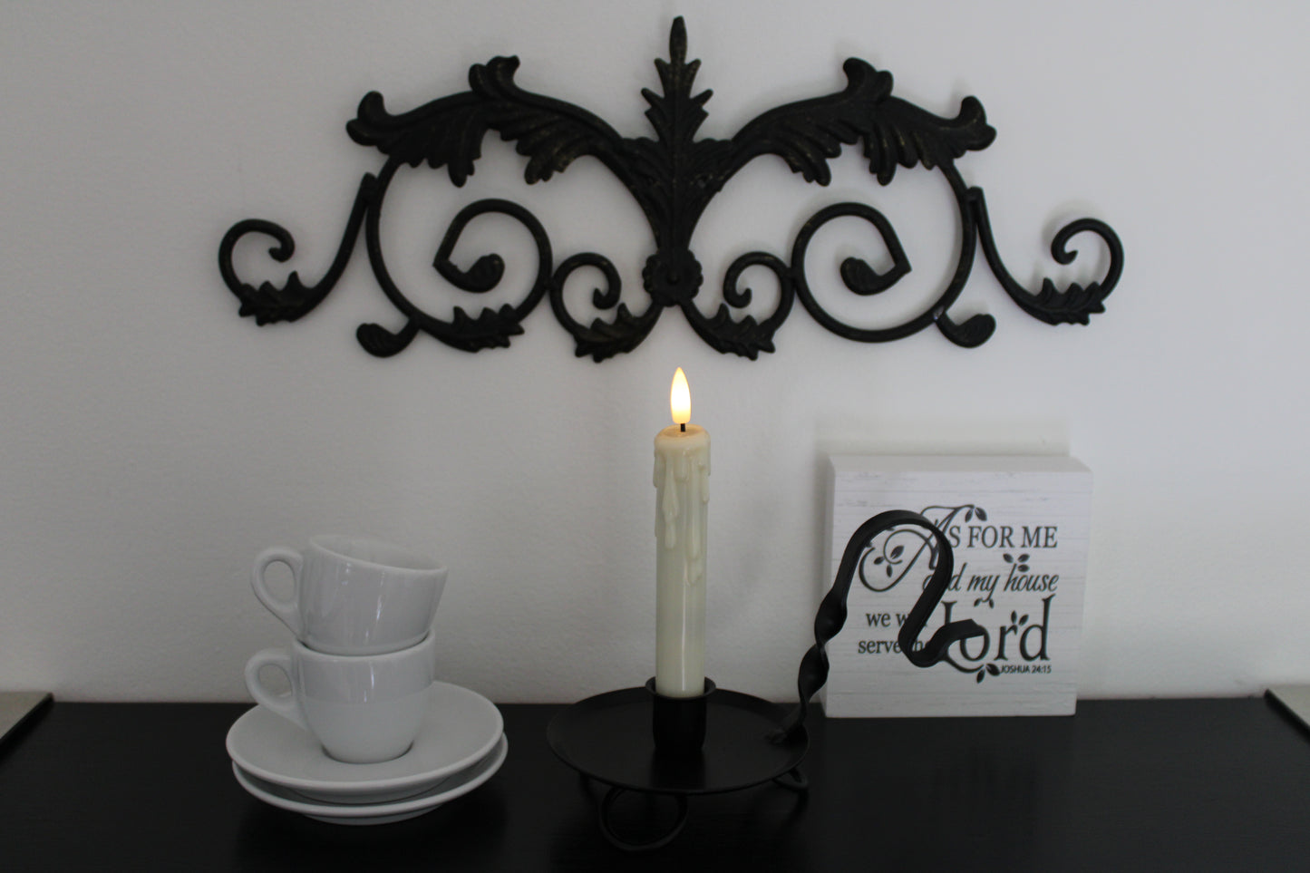 Iron Raised Taper Candle Holder
