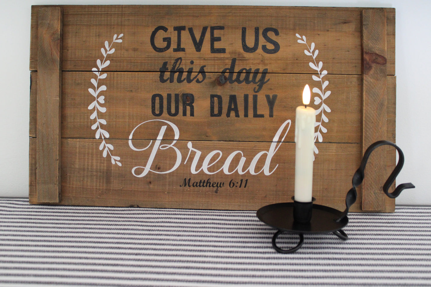 Iron Raised Taper Candle Holder