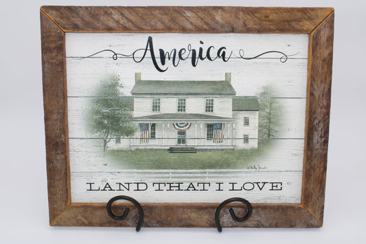 American House "Land That I Love" Framed Artwork