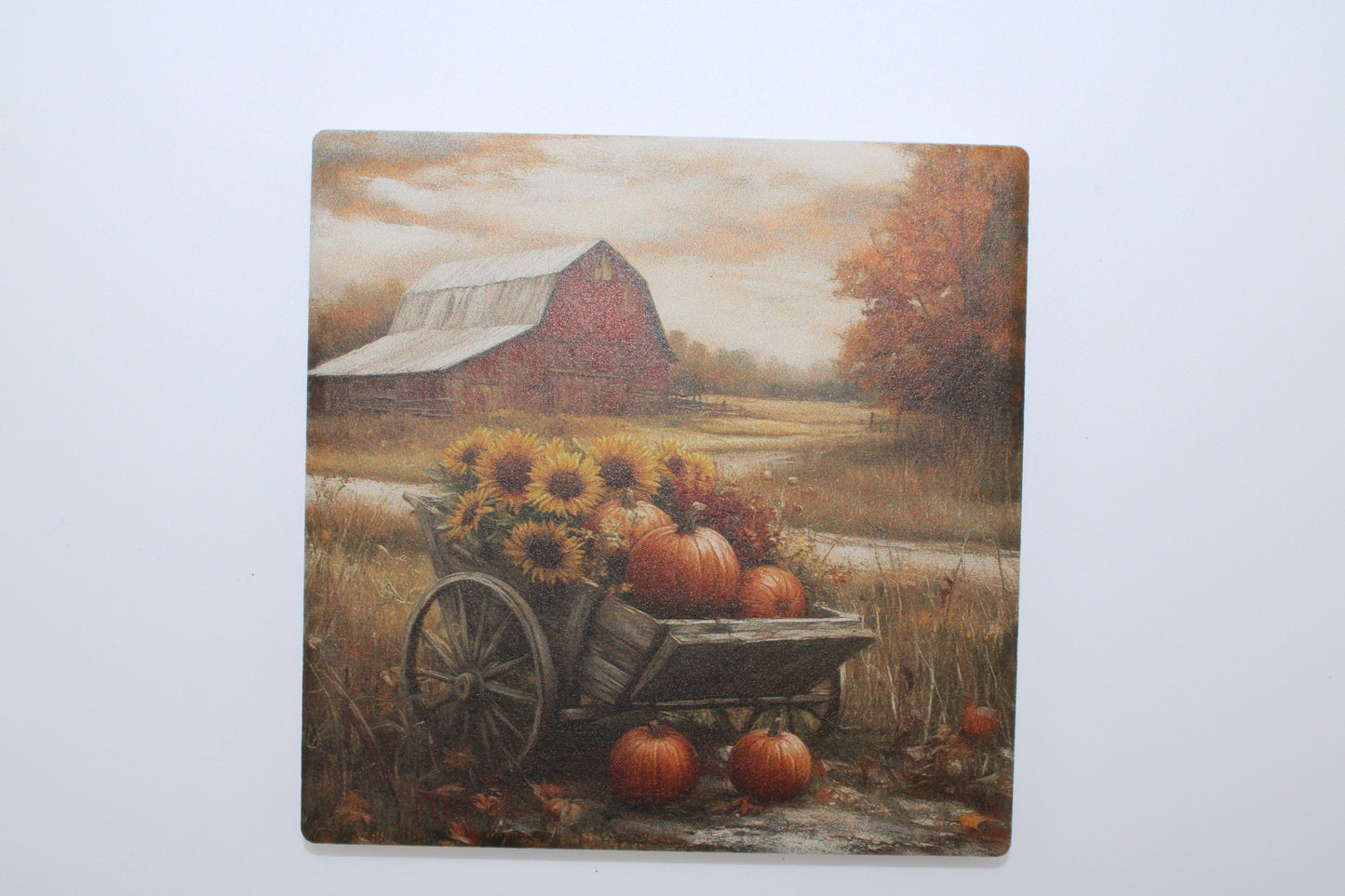 Fall Scene Drink Coasters set of 4