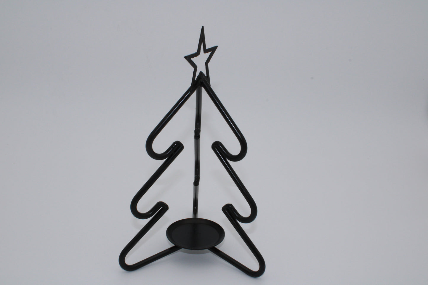 Iron 3D Christmas Tree Tea Light Candle Holder