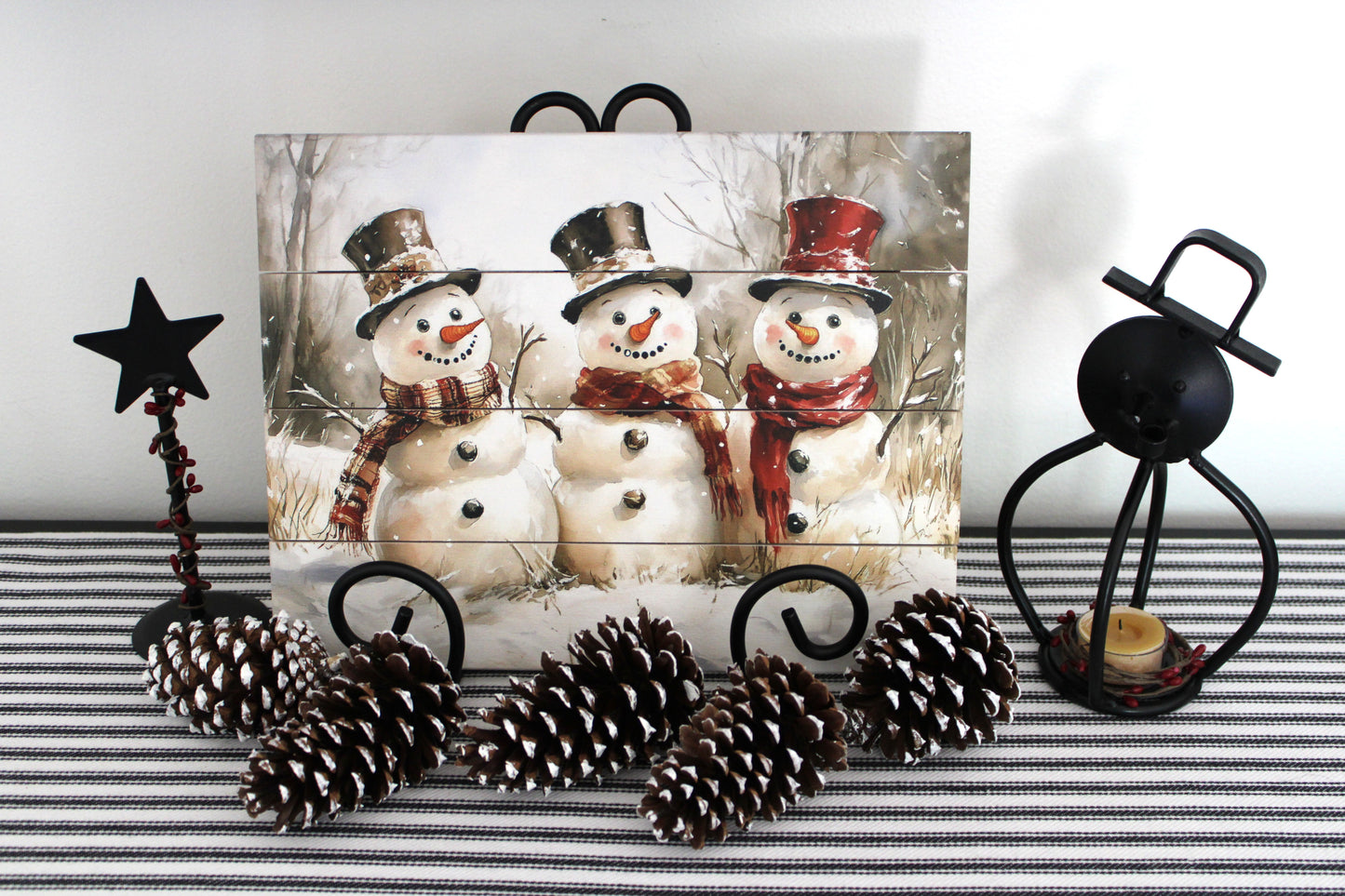 Iron Standing Star Home Decor Accent