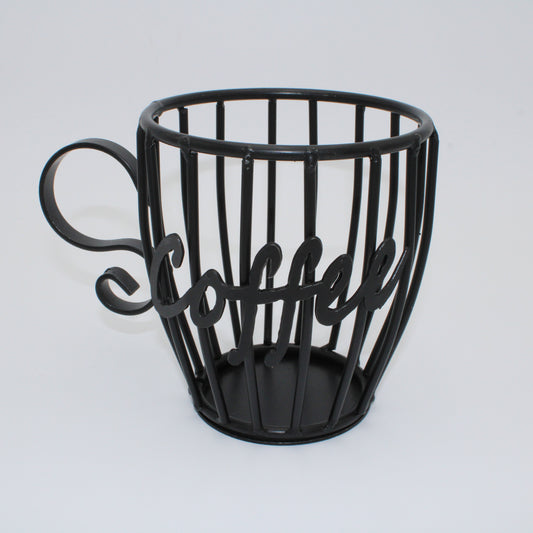 Wrought Iron Coffee Cup Pod Holder