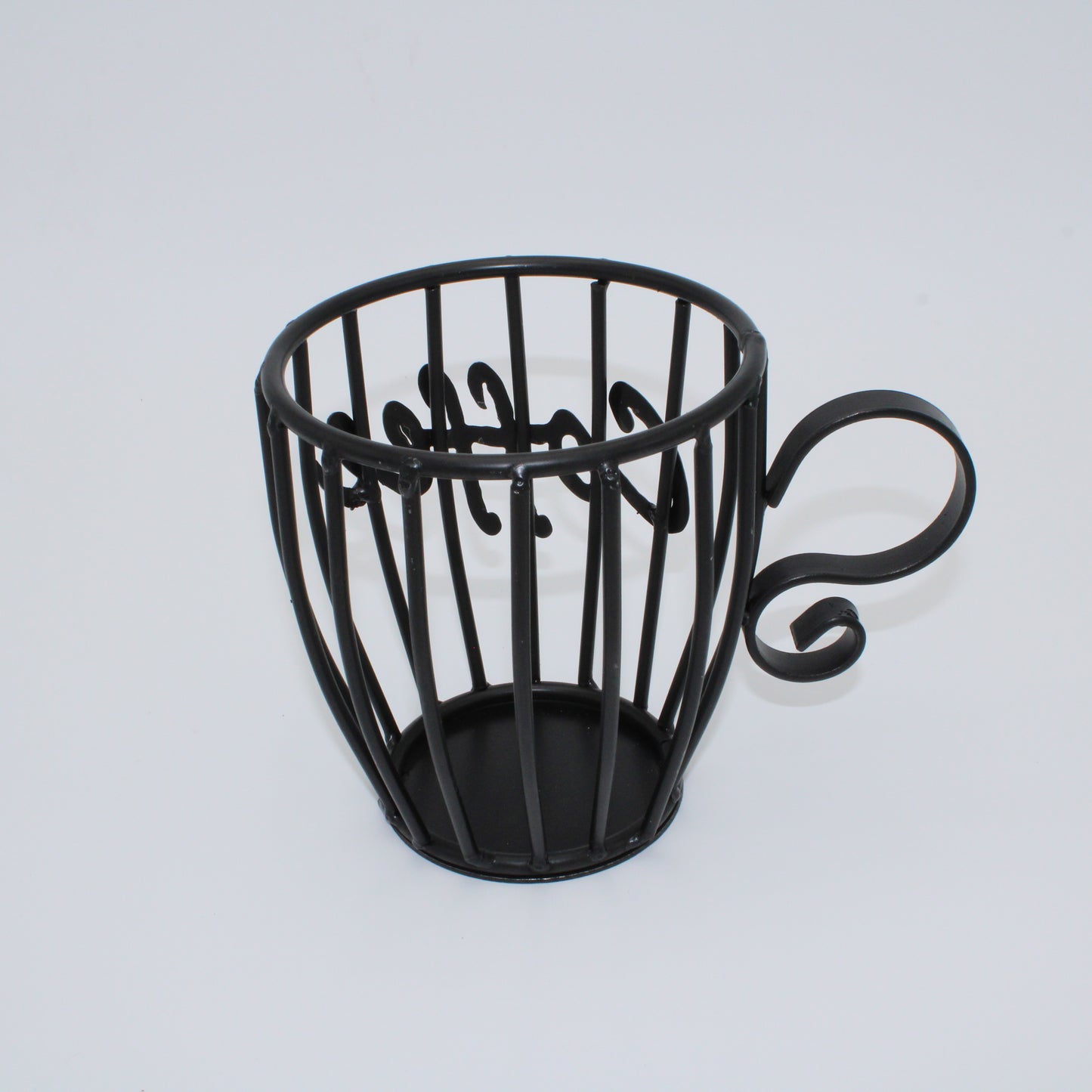 Wrought Iron Coffee Cup Pod Holder