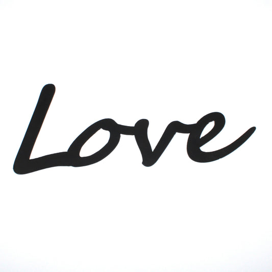 Love Metal Word Cut-Out