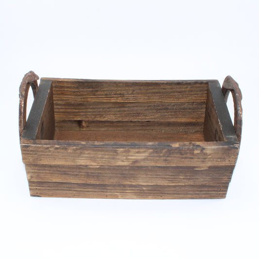 Horseshoe Handle Wood Box
