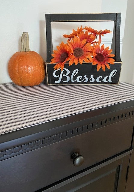 Decorative Wood Tote Set of Two