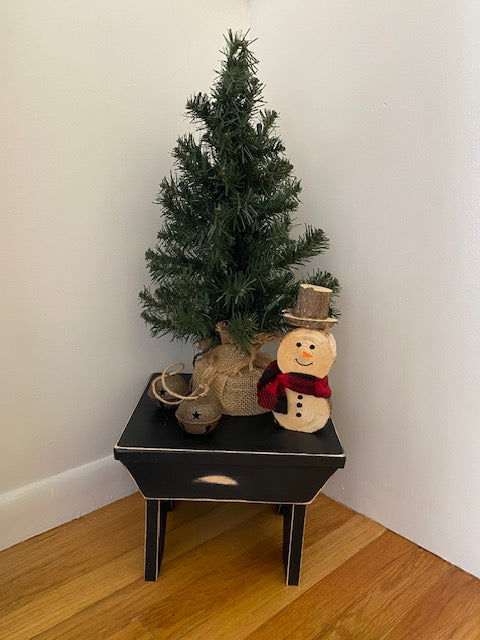 Solid Wood Stool Plant Stand