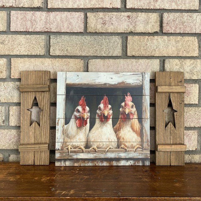Mini Wood Window Shutters