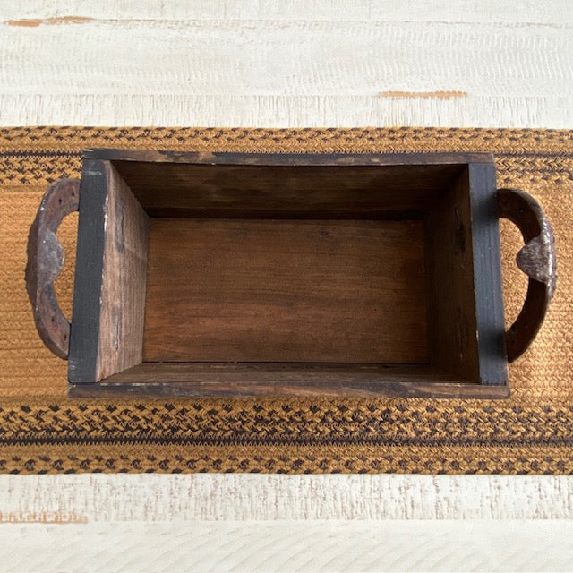 Horseshoe Handle Wood Box