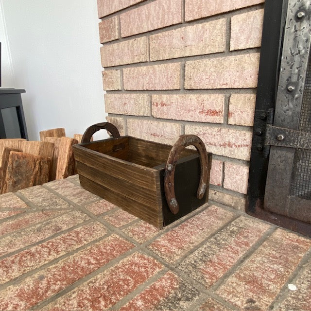 Horseshoe Handle Wood Box