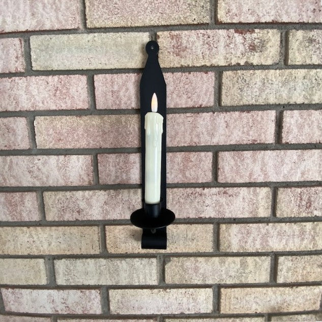 Iron Primitive Wall Sconce Taper Candle Holder