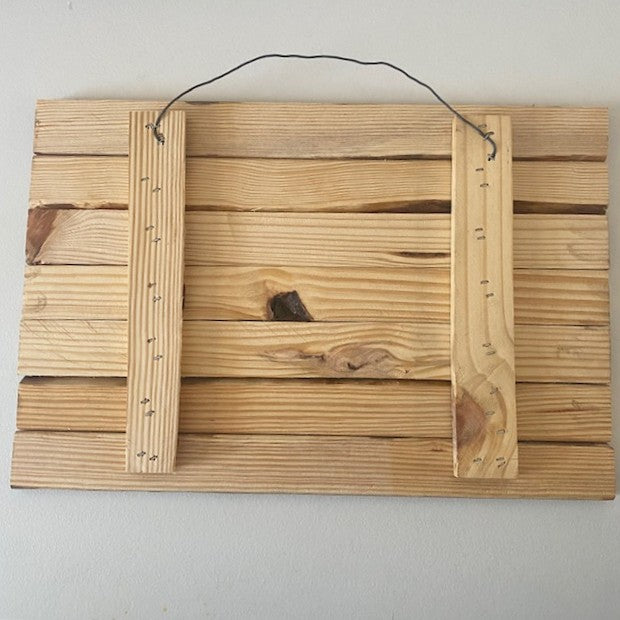 Handcrafted Wooden American Flag Artwork