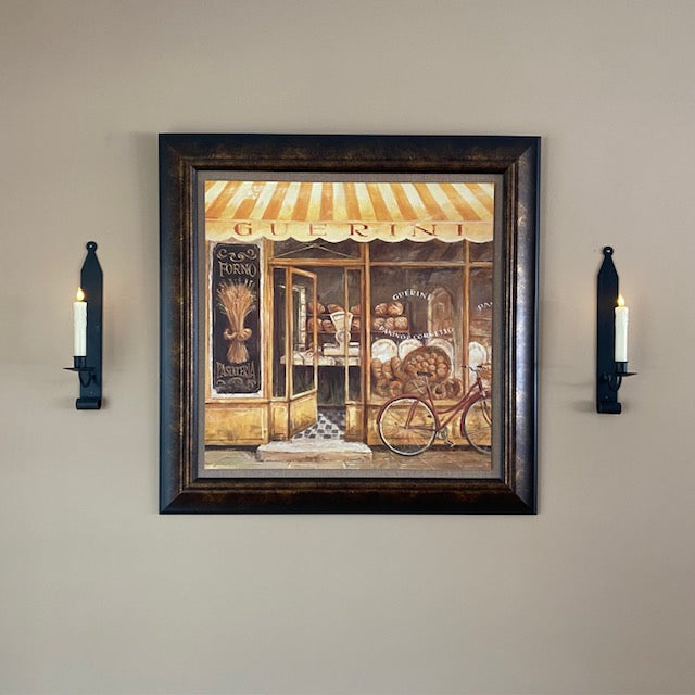 Iron Primitive Wall Sconce Taper Candle Holder
