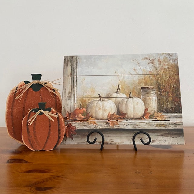 Fall Scene Rustic Pallet Style Wall Art