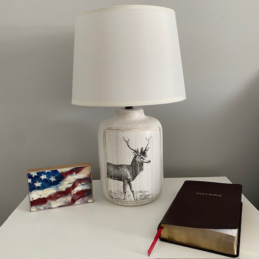 "American Flag" Block Shelf Sitter Artwork