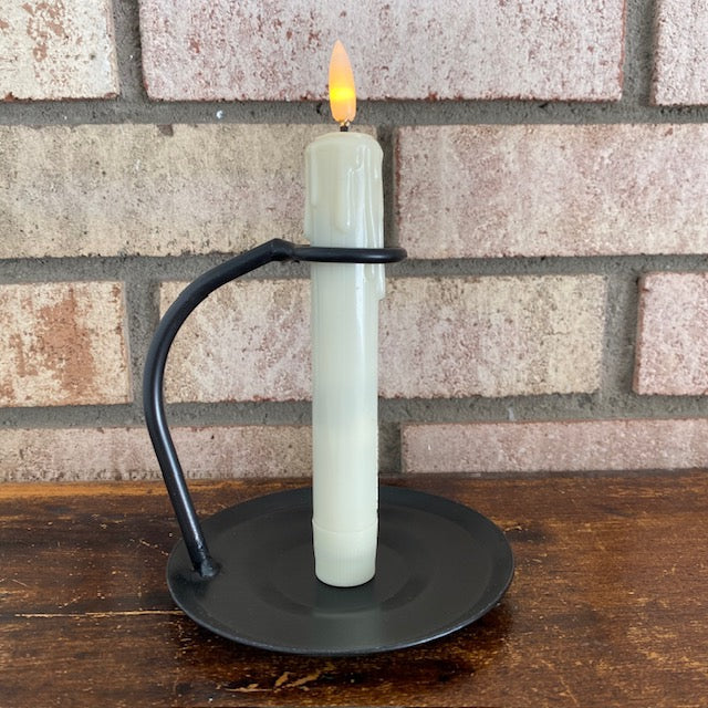 Iron Taper Candle Holder with Plate