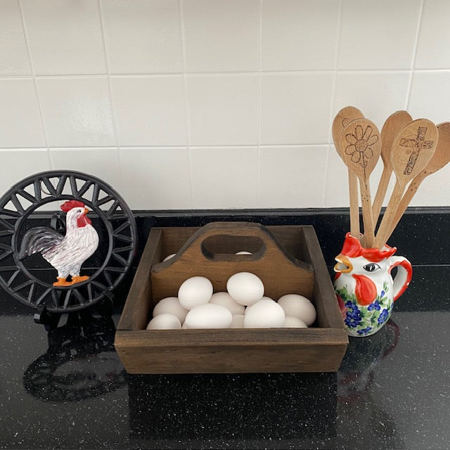Egg Tote Solid Wood