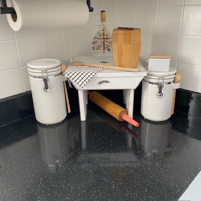 Handcrafted Wood Riser: Rustic Plant Stand, Farmhouse Decor