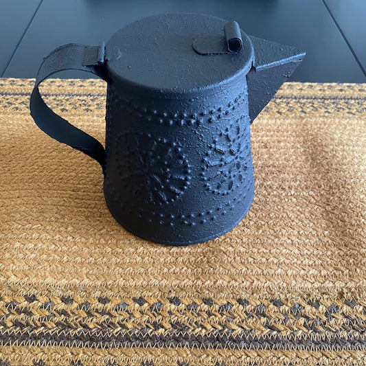 Punched Tin Decorative Teapot