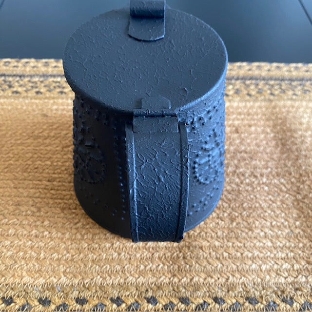 Punched Tin Decorative Teapot