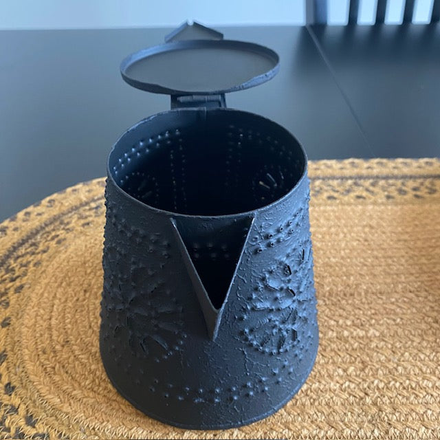 Punched Tin Decorative Teapot