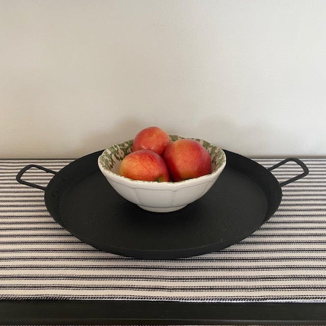 Colonial Style Black Metal Tray