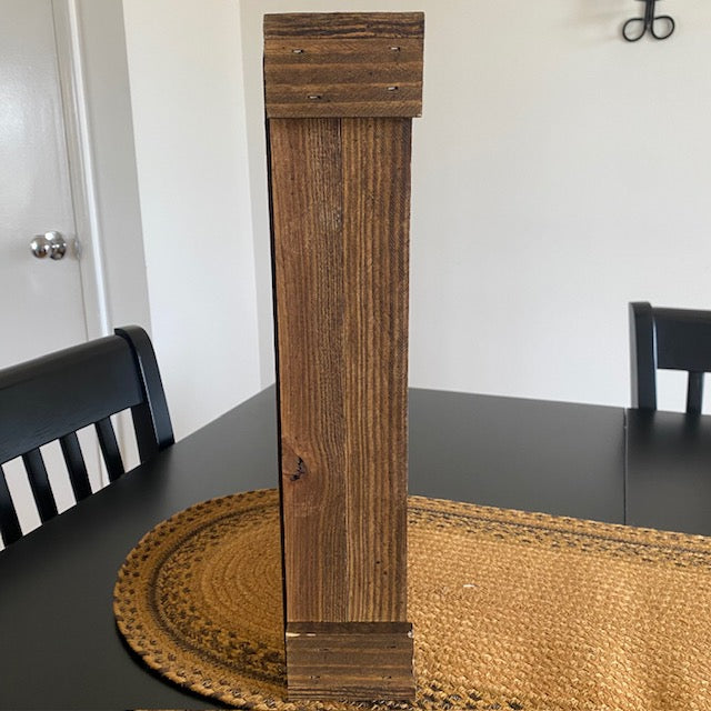 Punched Tin Decorative Wood Box