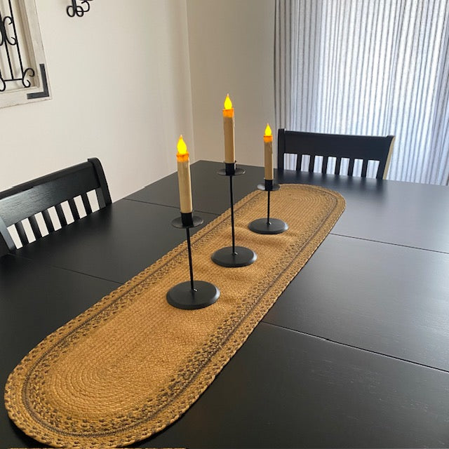 Raised Iron Taper Candle Holder Set of 3