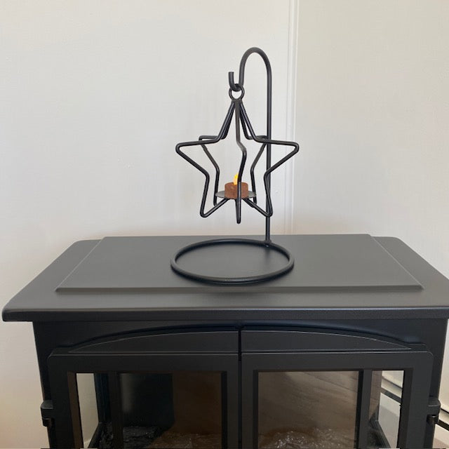Iron 3D Star Tea Light Candle Holder